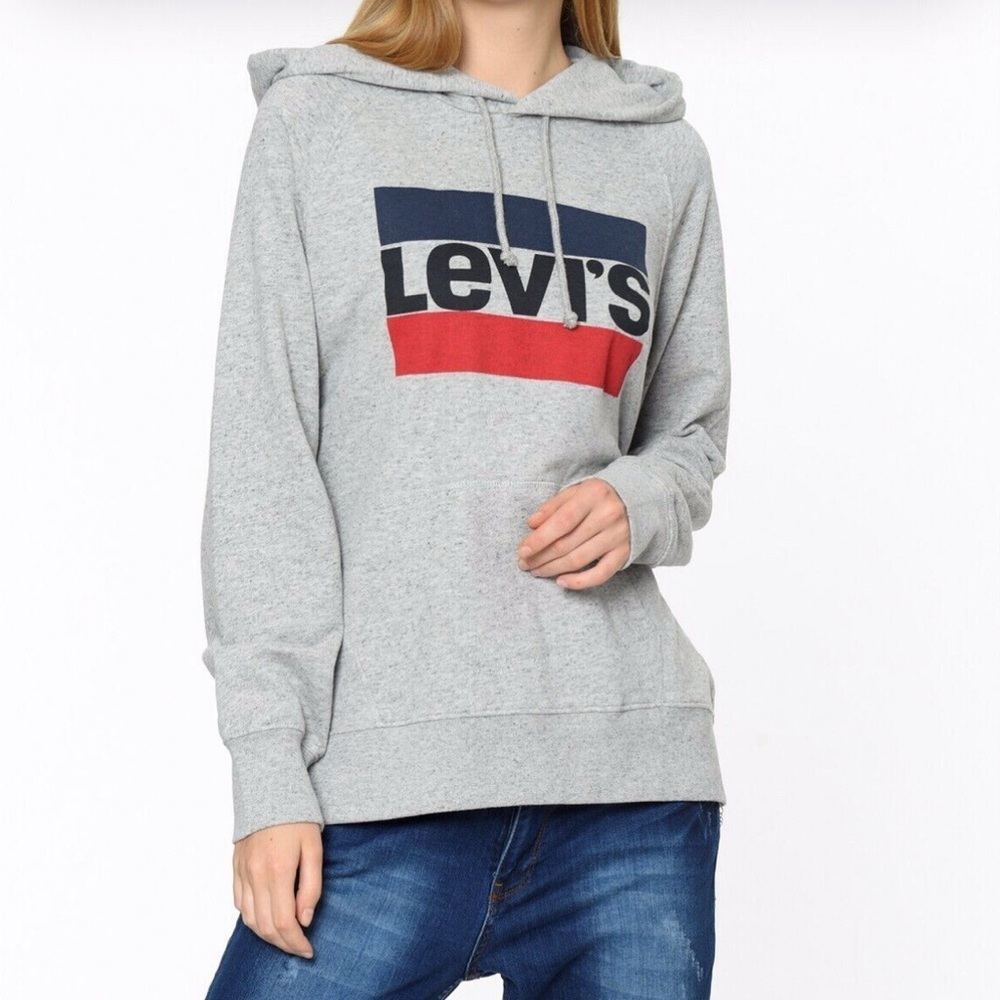 Levi’s gray pullover hoodie size small